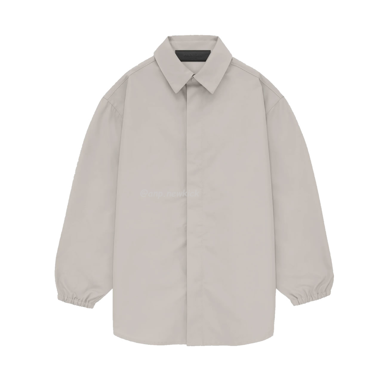 Fear Of God Essentials Fog 23fw Tie Cuffed Shirt Black Apricot Gray S Xl (2) - newkick.cc